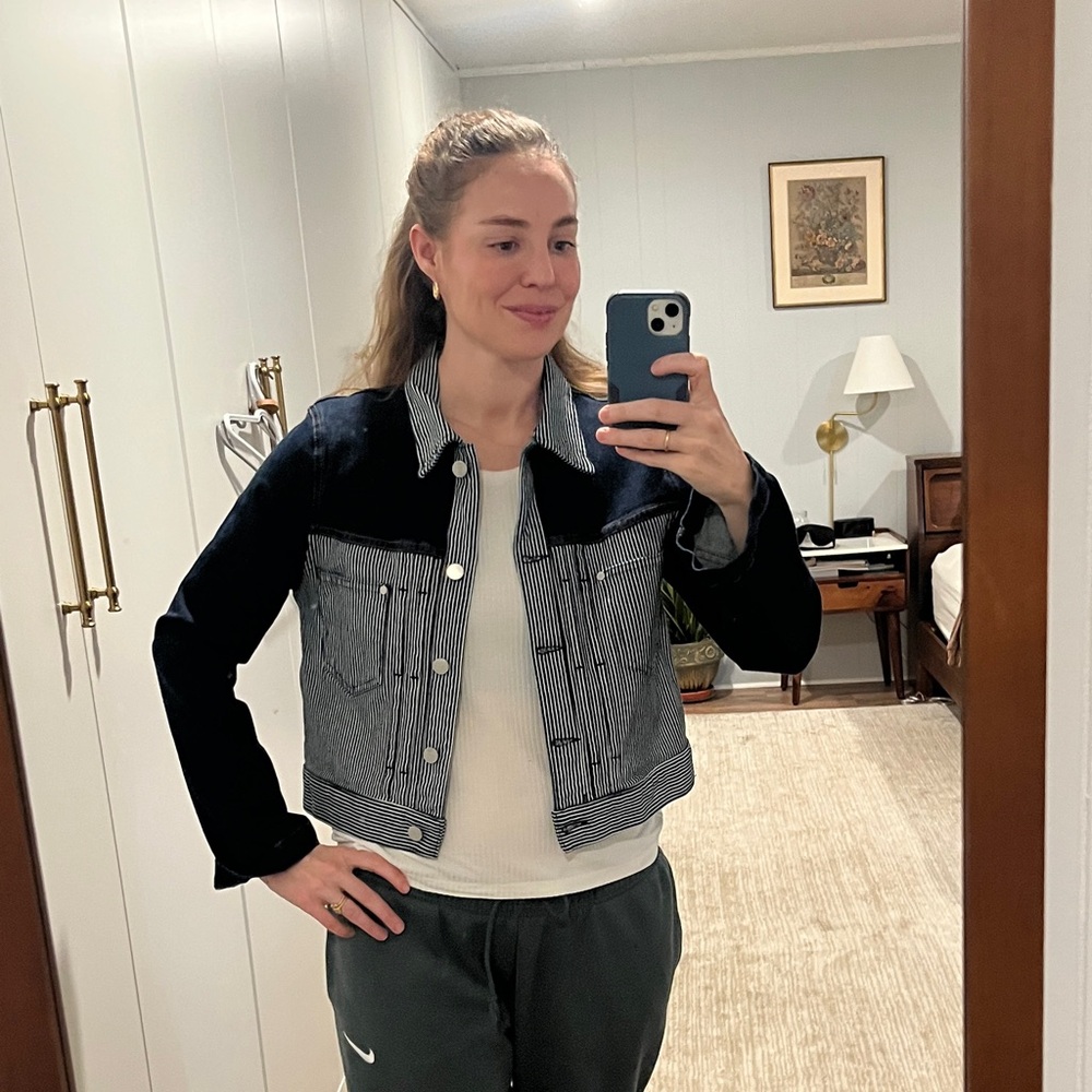 BLDWN Black and Gray Jean Jacket